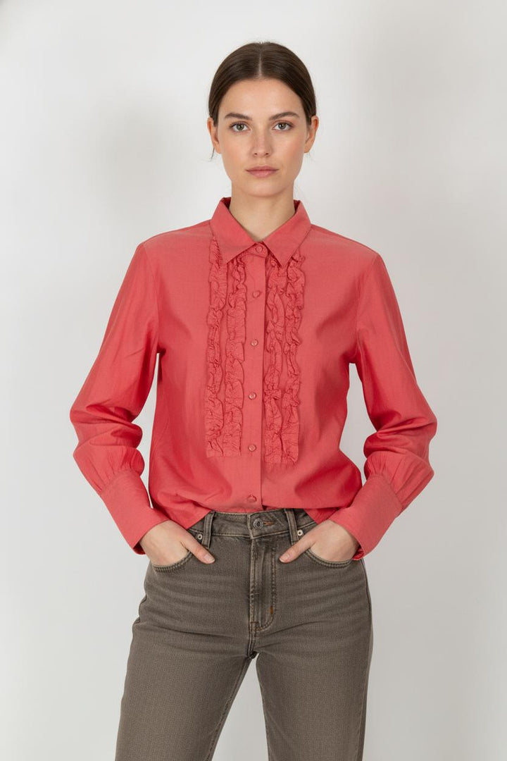 Chemise Rouge - Taille XL/42 de la marque Figaret | PARAD106022 - Vendu par Paradigme - Image 1