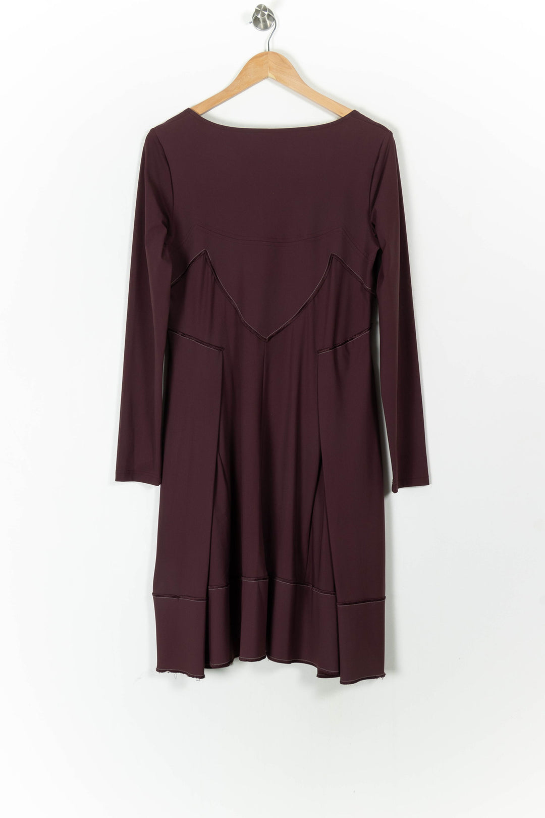 Robe Évasée Bordeaux - Taille XL/42 de la marque Indies | PARAD106023 - Vendu par Paradigme - Image 4