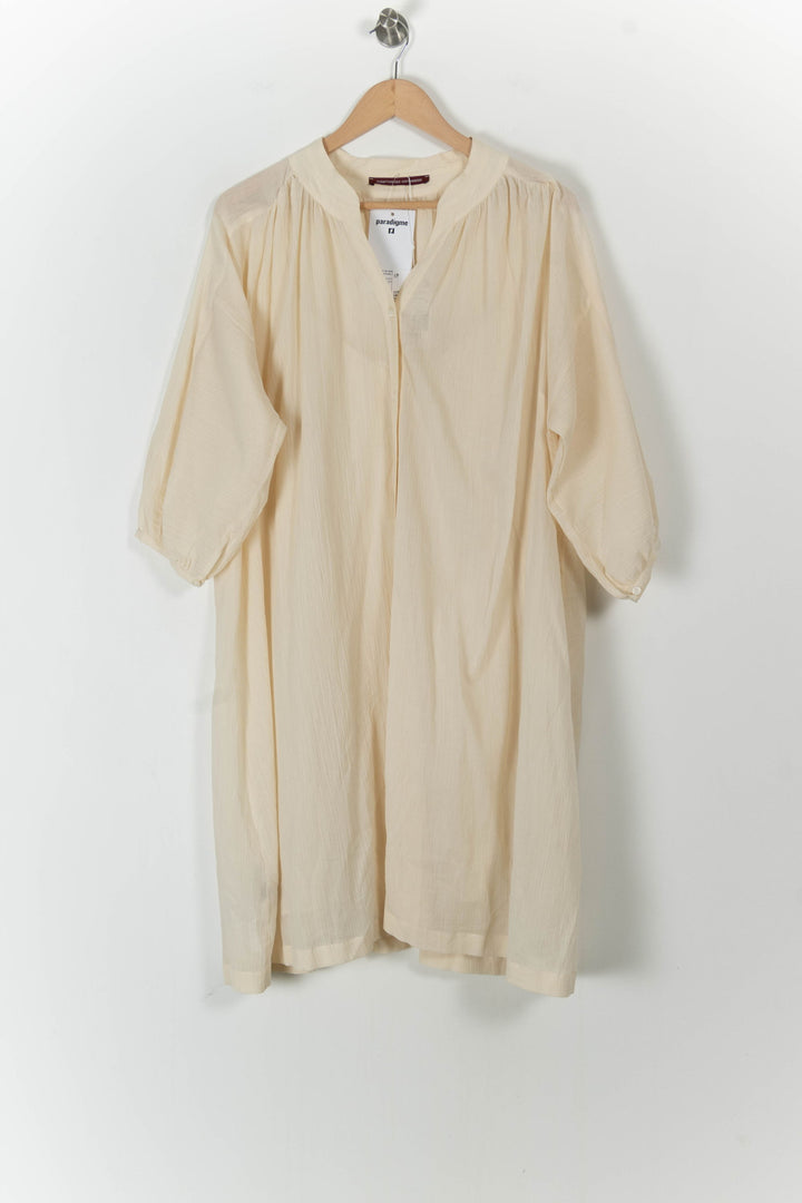 Robe Midi Beige - Taille L/40 de la marque Comptoir des Cotonniers | PARAD106025 - Vendu par Paradigme - Image 2