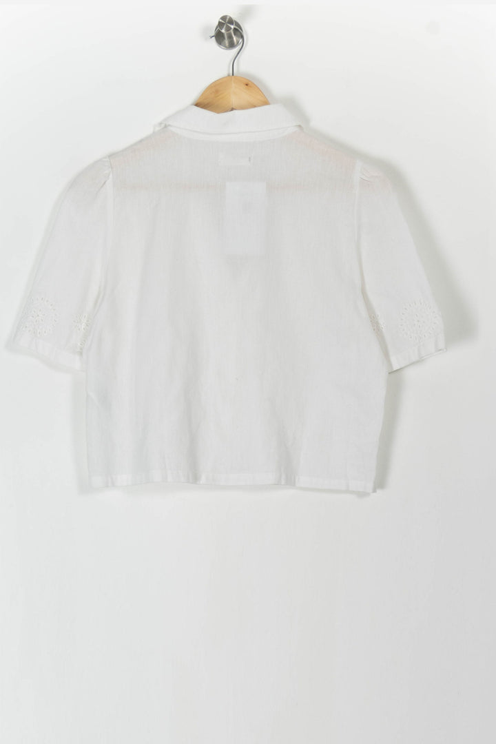 Chemisier Blanc - Taille XS/34 de la marque Des petits hauts | PARAD106033 - Vendu par Paradigme - Image 4