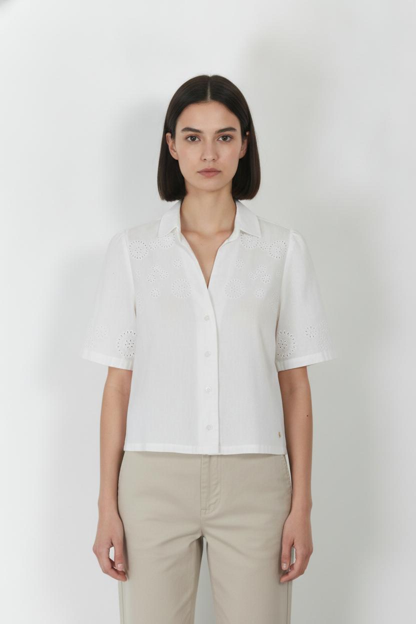 Chemisier Blanc - Taille XS/34 de la marque Des petits hauts | PARAD106033 - Vendu par Paradigme - Image 1