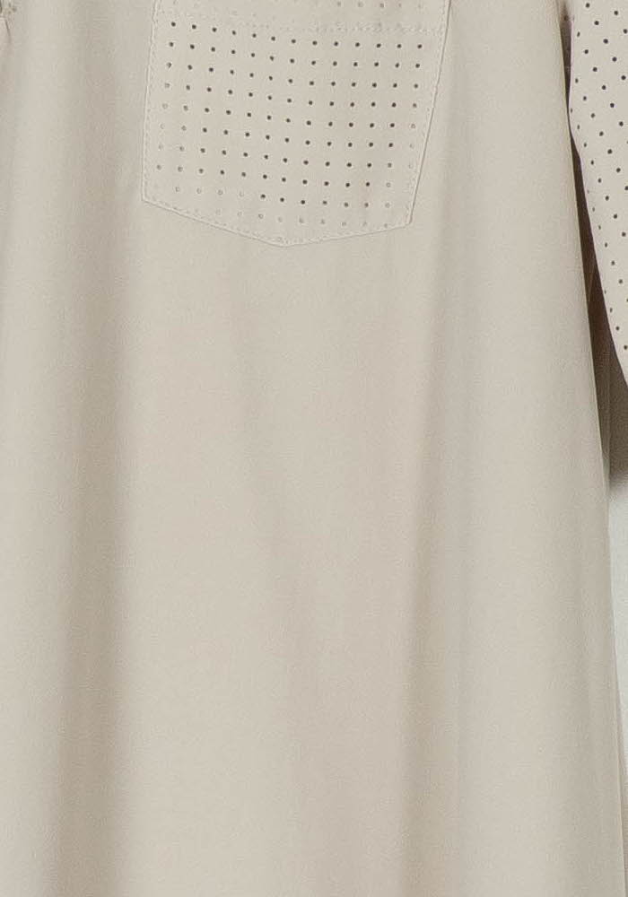 Robe Polo Beige - Taille M/38 de la marque Indies | PARAD106034 - Vendu par Paradigme - Image 3