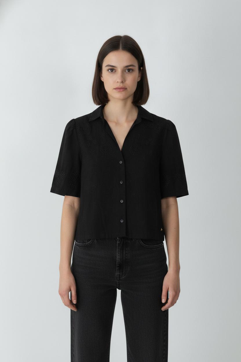 Blouse Noire - Taille XS/34 de la marque Des petits hauts | PARAD106036 - Vendu par Paradigme - Image 1