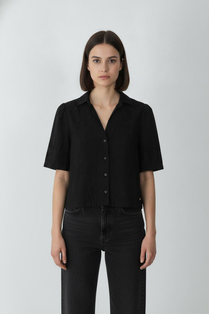 Blouse Noire - Taille XS/34 de la marque Des petits hauts | PARAD106036 - Vendu par Paradigme - Image 1