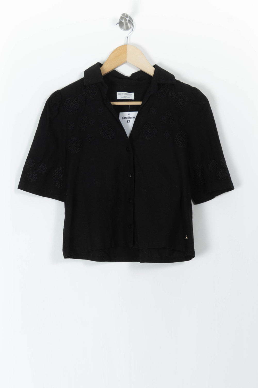 Blouse Noire - Taille XS/34 de la marque Des petits hauts | PARAD106036 - Vendu par Paradigme - Image 2