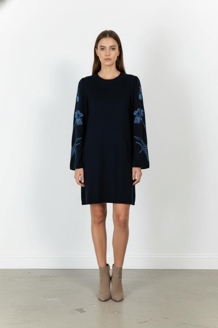 Robe Pull Bleue - Taille S/36 de la marque La Fée Maraboutée | PARAD106042 - Vendu par Paradigme - Image 1