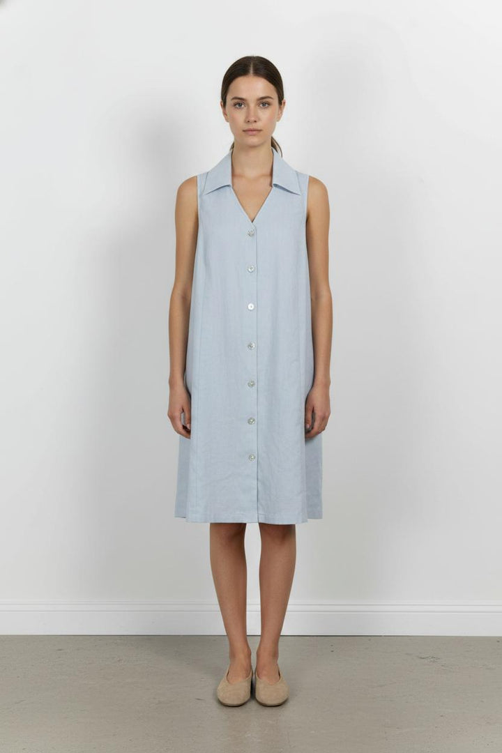 Robe Chemise Bleue - Taille L/40 de la marque Claudie Pierlot | PARAD106043 - Vendu par Paradigme - Image 1