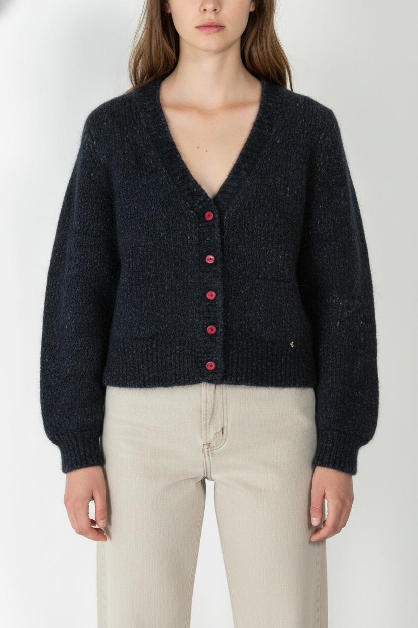 Cardigan Bleu - Taille XS/34 de la marque Des petits hauts | PARAD106045 - Vendu par Paradigme - Image 1