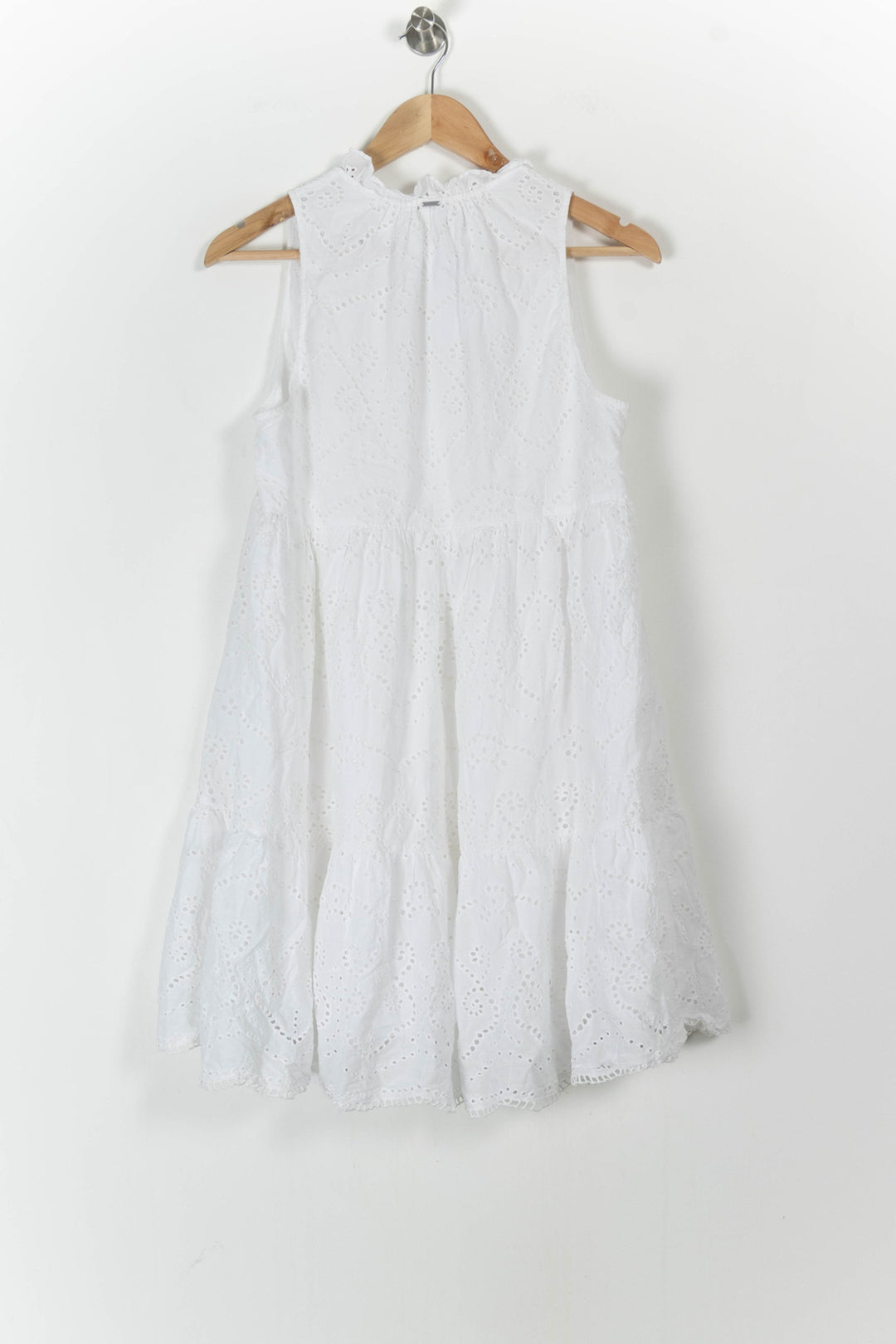 Robe Brodée Blanche - Taille L/40 de la marque IKKS | PARAD106049 - Vendu par Paradigme - Image 4