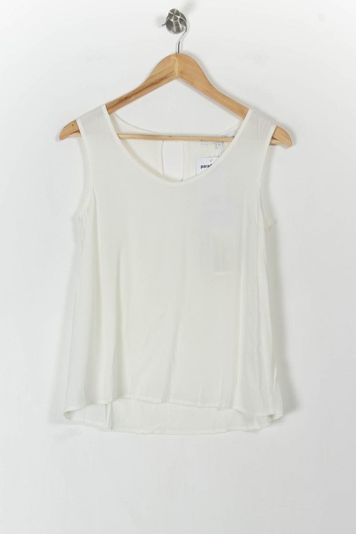 Débardeur Blanc - Taille XS/34 de la marque La Fée Maraboutée | PARAD106050 - Vendu par Paradigme - Image 2