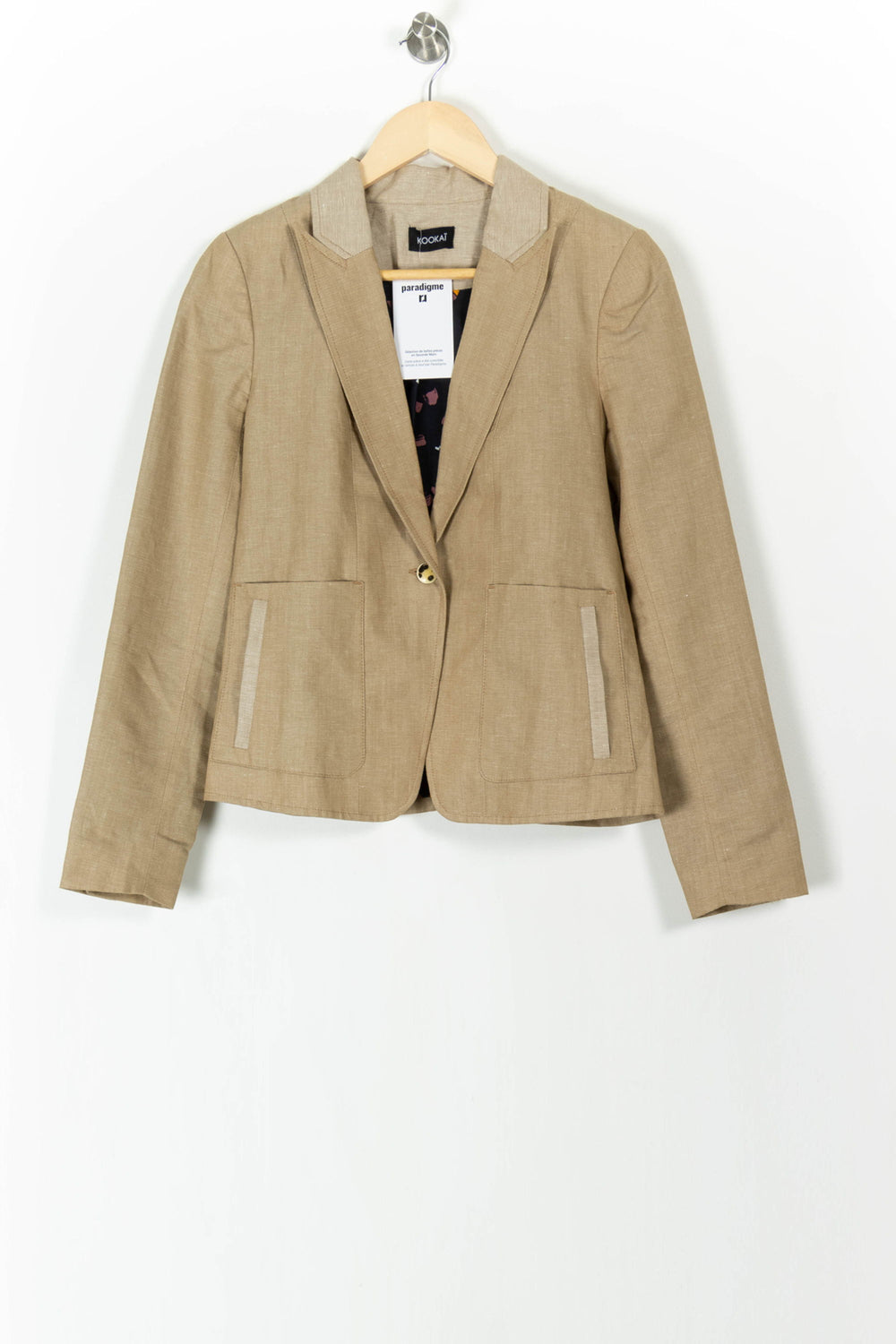 Blazer Beige - Taille M/38 de la marque Kookai | PARAD106055 - Vendu par Paradigme - Image 2