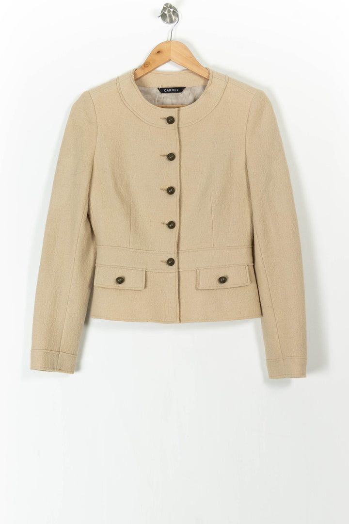 Veste Beige - Taille M/38 de la marque Caroll | PARAD106056 - Vendu par Paradigme - Image 2