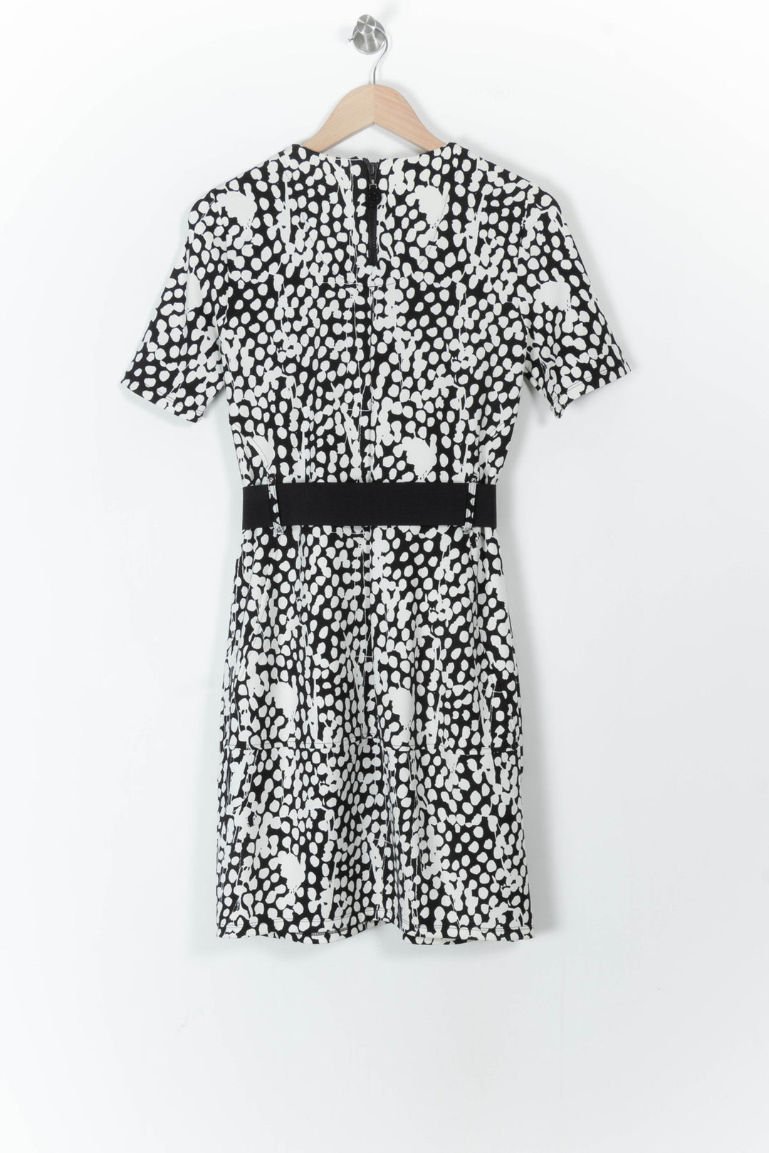 Robe Courte Noire et Blanche - Taille M/38 de la marque Indies | PARAD106058 - Vendu par Paradigme - Image 4