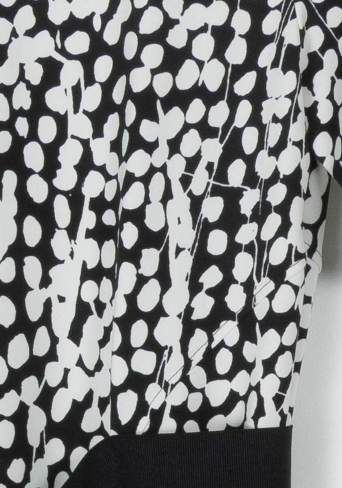 Robe Courte Noire et Blanche - Taille M/38 de la marque Indies | PARAD106058 - Vendu par Paradigme - Image 3