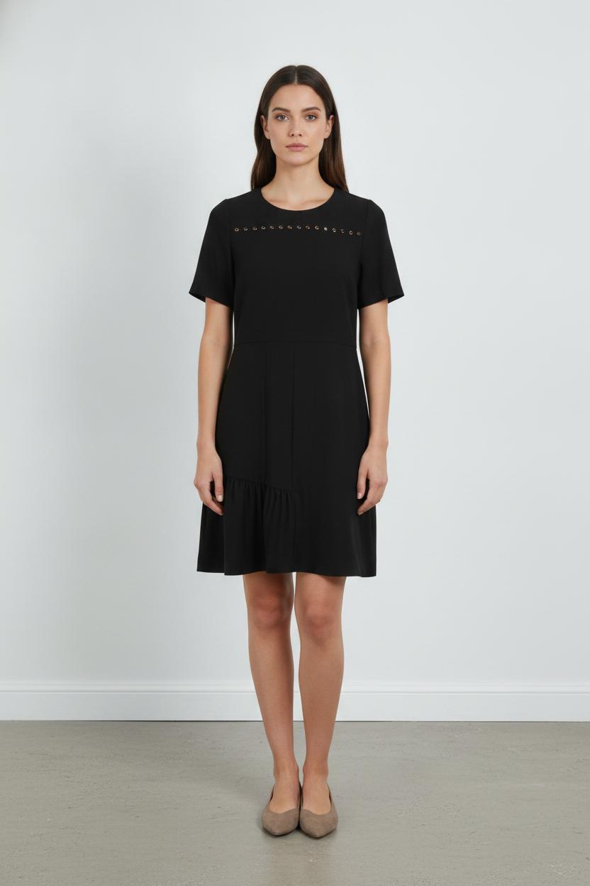 Robe Courte Noire - Taille M/38 de la marque Indies | PARAD106059 - Vendu par Paradigme - Image 1