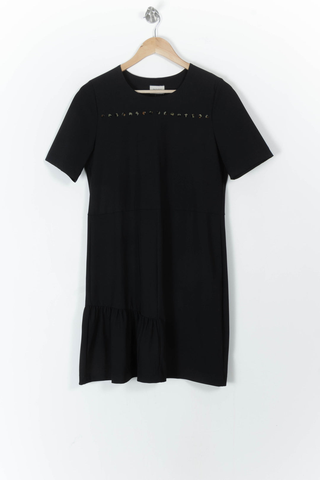 Robe Courte Noire - Taille M/38 de la marque Indies | PARAD106059 - Vendu par Paradigme - Image 2