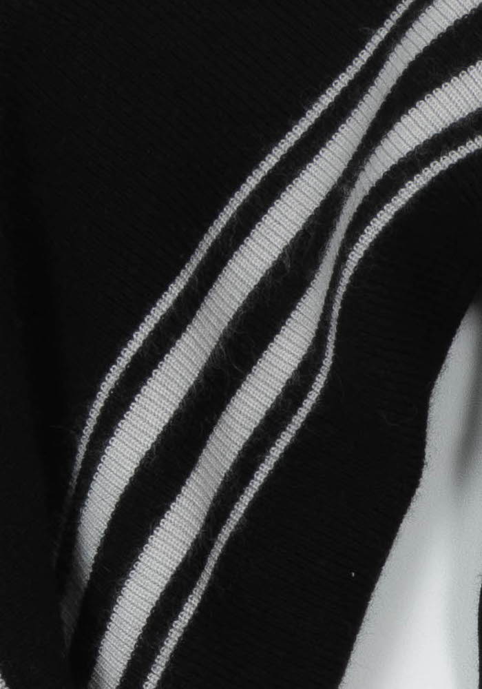 Pull Noir et Blanc - Taille XS/34 de la marque Kookai | PARAD106060 - Vendu par Paradigme - Image 3