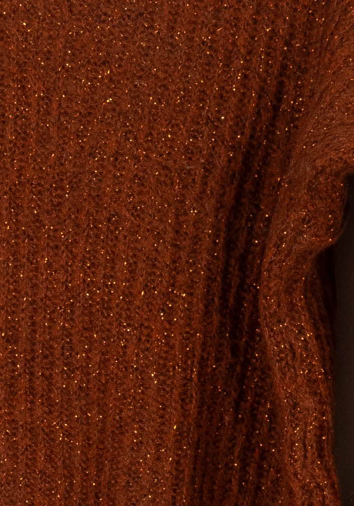 Pull Marron - Taille S/36 de la marque La Fée Maraboutée | PARAD106061 - Vendu par Paradigme - Image 3