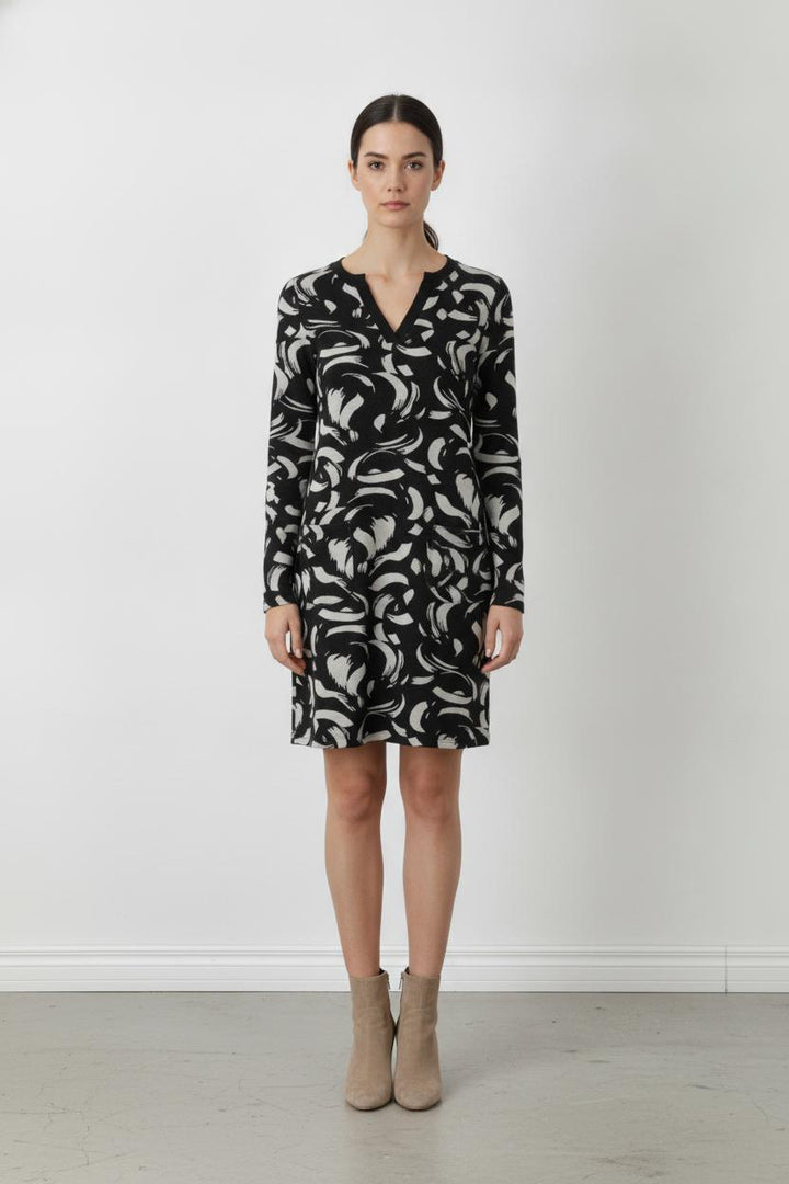 Robe Noire et Blanche - Taille S/36 de la marque La Fée Maraboutée | PARAD106064 - Vendu par Paradigme - Image 1