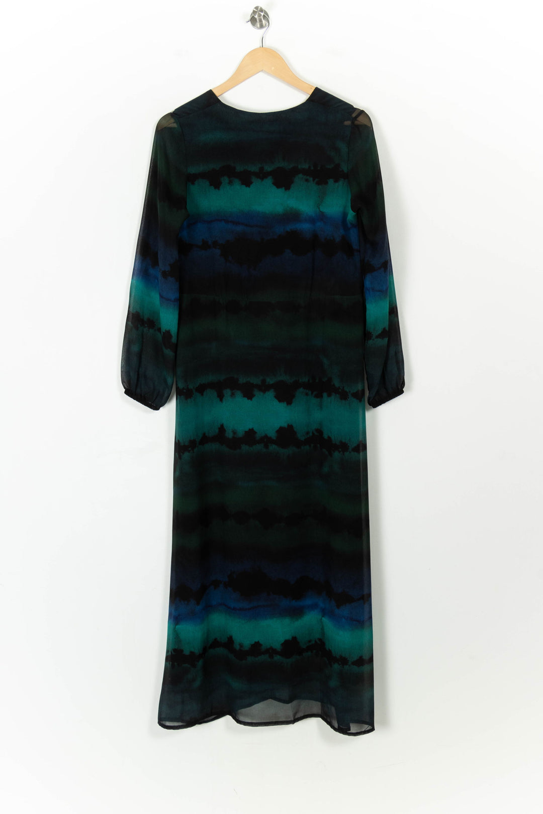 Robe Longue Bleu et Vert - Taille S/36 de la marque La Fée Maraboutée | PARAD106067 - Vendu par Paradigme - Image 4