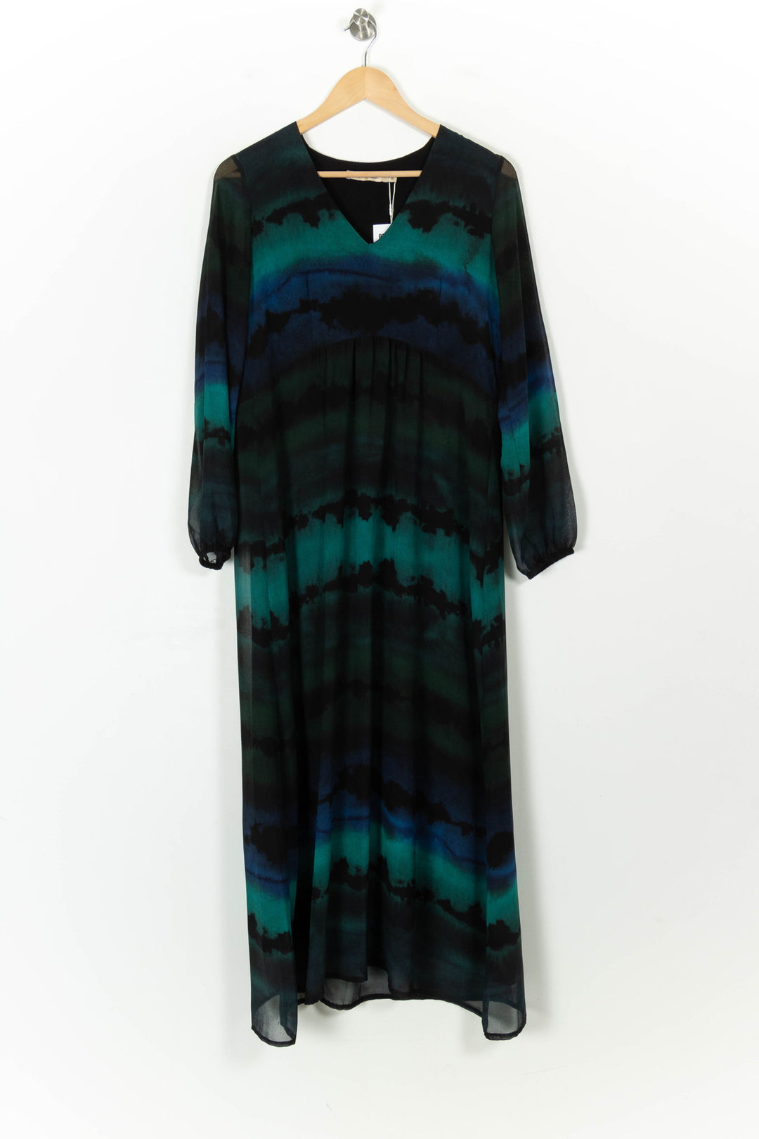 Robe Longue Bleu et Vert - Taille S/36 de la marque La Fée Maraboutée | PARAD106067 - Vendu par Paradigme - Image 2