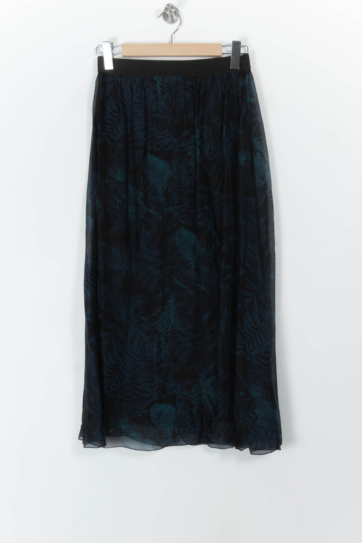 Jupe Noire et Verte - Taille S/36 de la marque La Fée Maraboutée | PARAD106073 - Vendu par Paradigme - Image 4