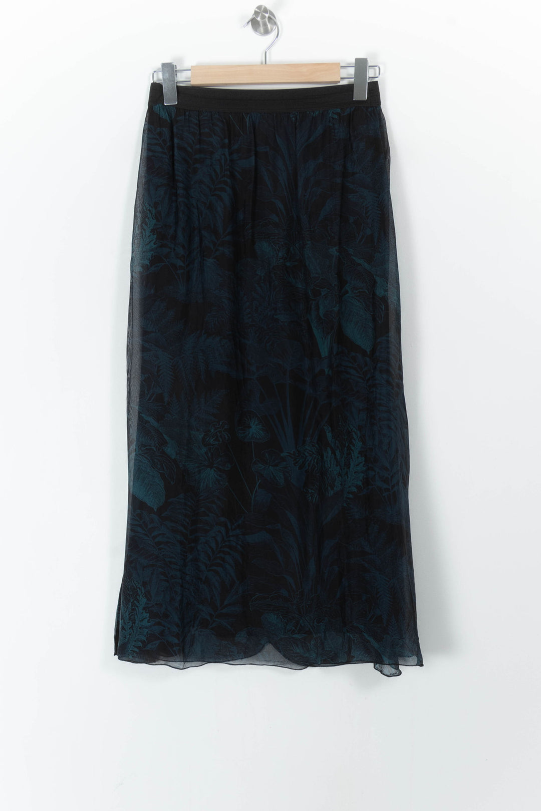 Jupe Noire et Verte - Taille S/36 de la marque La Fée Maraboutée | PARAD106073 - Vendu par Paradigme - Image 2