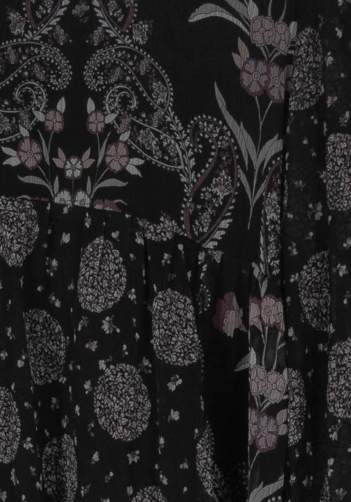 Robe Noire et Grise - Taille S/36 de la marque La Fée Maraboutée | PARAD106075 - Vendu par Paradigme - Image 3
