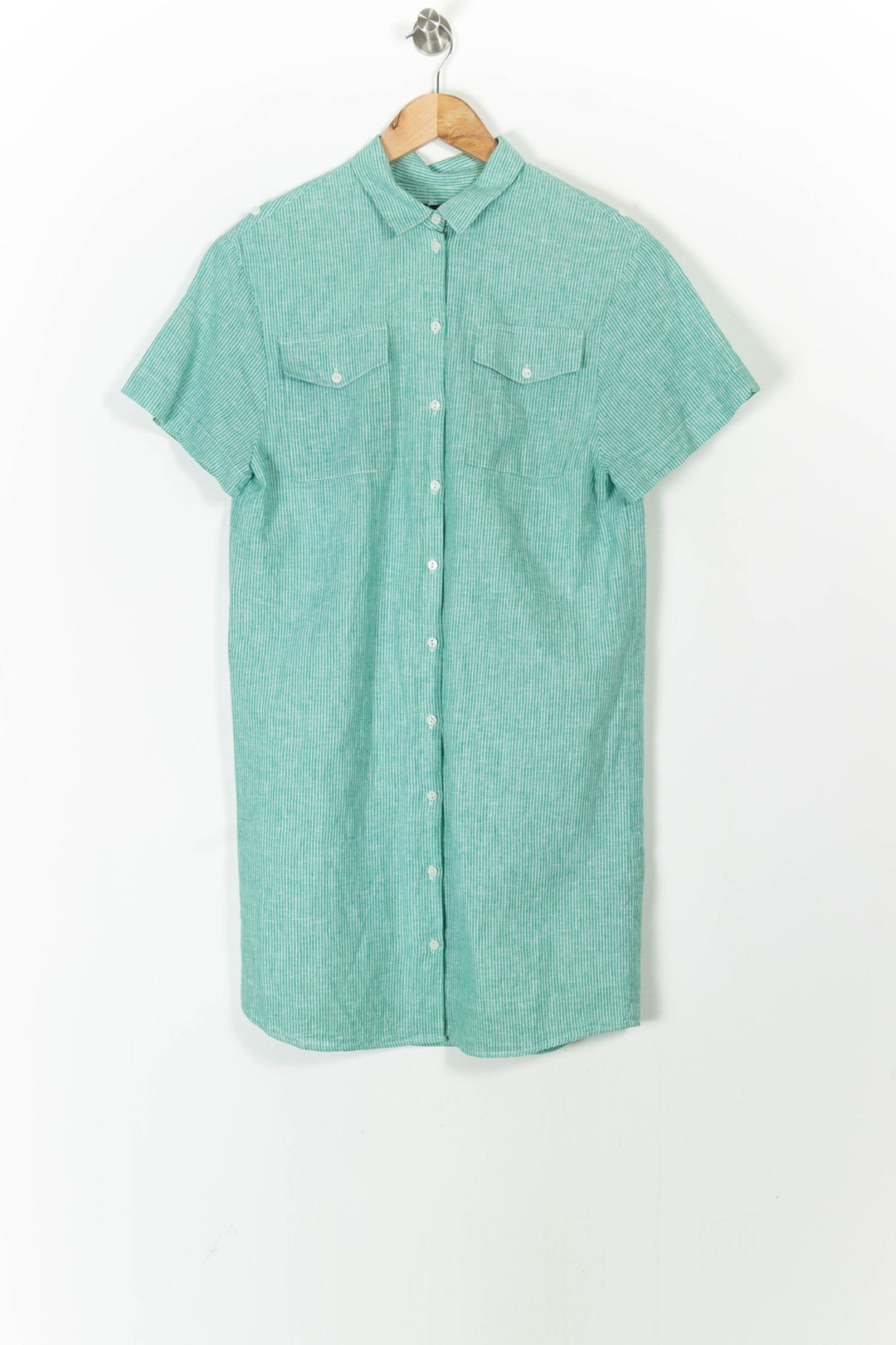 Robe chemise verte - Taille S/36 de la marque One Step | PARAD106077 - Vendu par Paradigme - Image 2