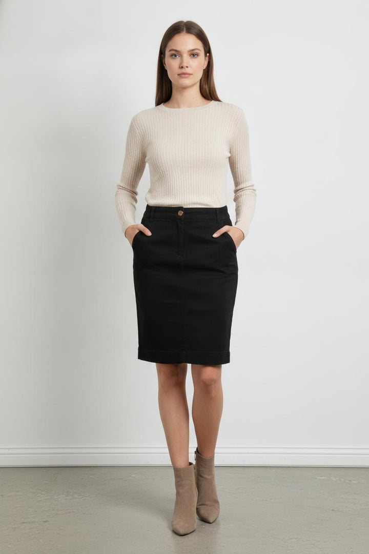 Jupe Droite Noire - Taille M/38 de la marque Kookai | PARAD106080 - Vendu par Paradigme - Image 1