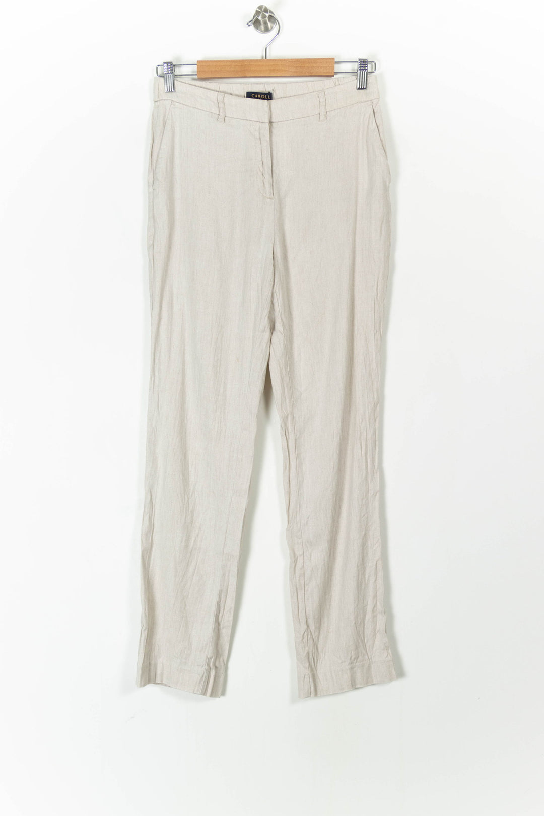 Pantalon Beige - Taille M/38 de la marque Caroll | PARAD106086 - Vendu par Paradigme - Image 2