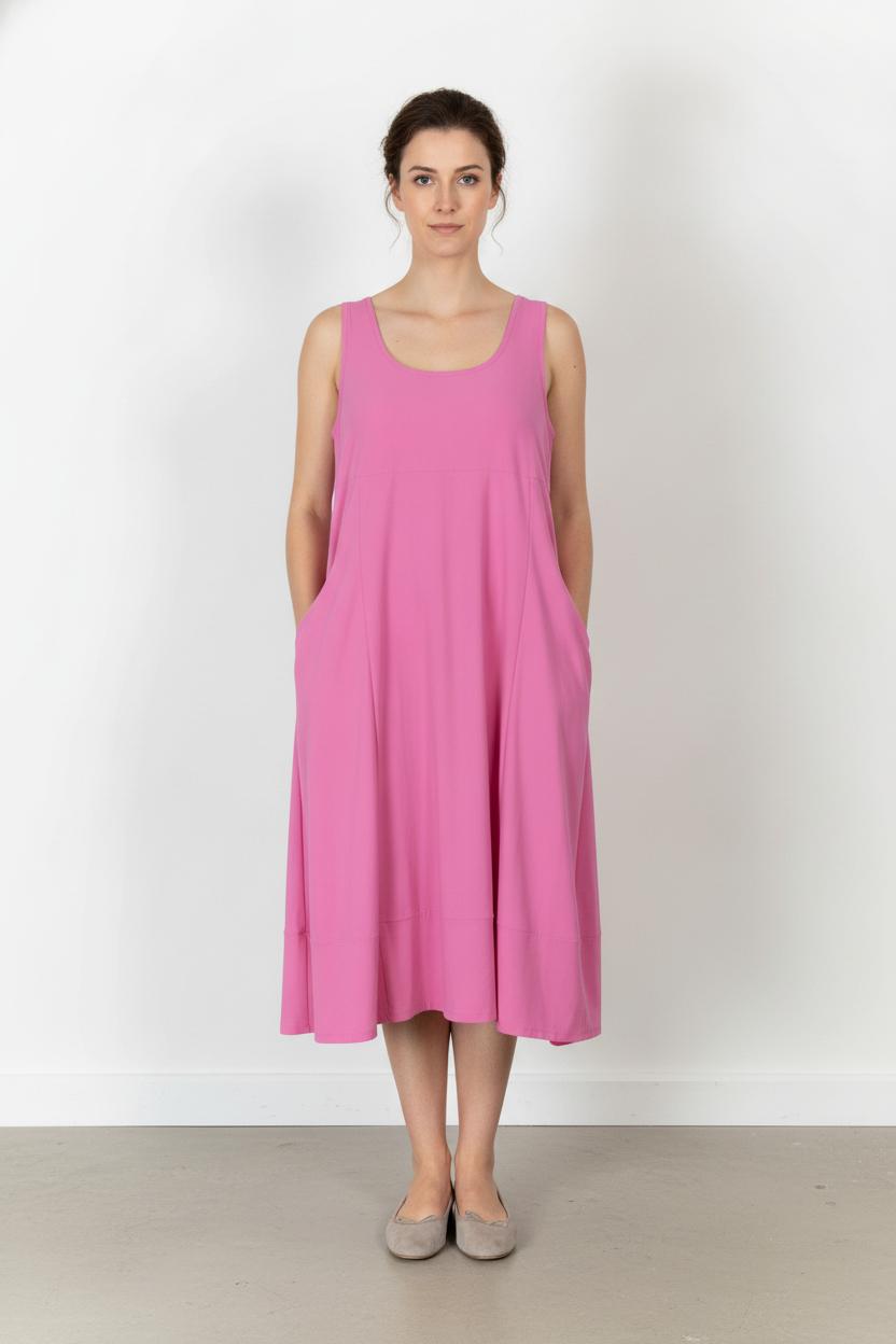 Robe Sans Manches Rose - Taille XXL/44 de la marque Indies | PARAD106089 - Vendu par Paradigme - Image 1