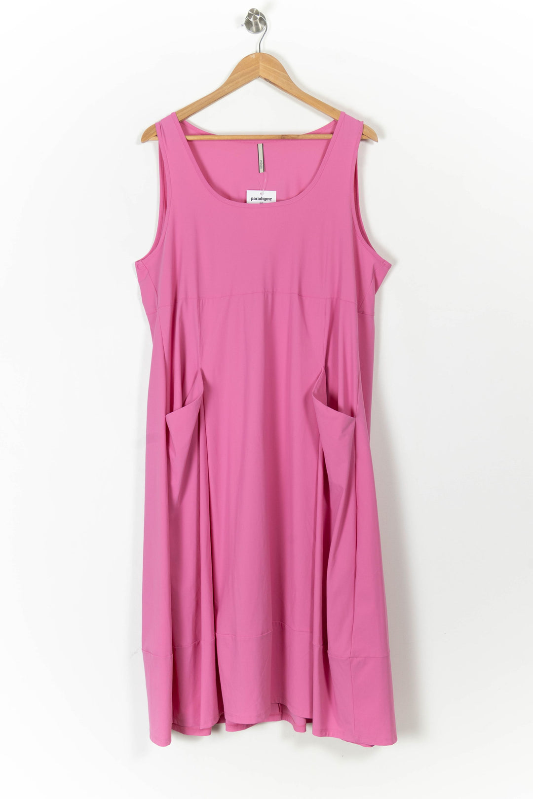 Robe Sans Manches Rose - Taille XXL/44 de la marque Indies | PARAD106089 - Vendu par Paradigme - Image 2