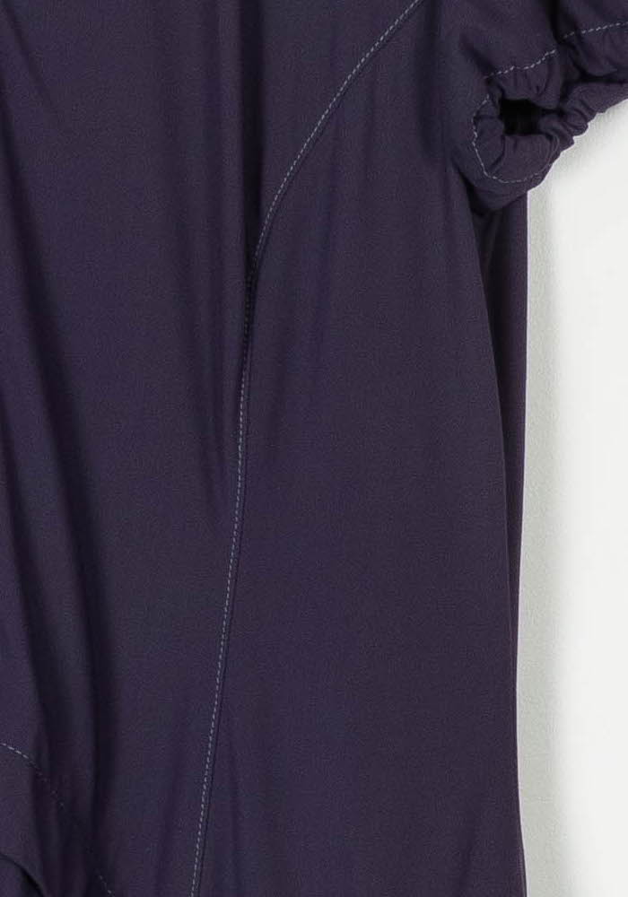 Robe Chemise Violette à Pois - Taille M/38 de la marque Indies | PARAD106093 - Vendu par Paradigme - Image 3