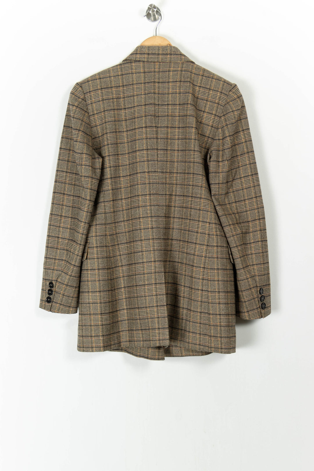 Blazer Beige à Carreaux - Taille M/38 de la marque La Fée Maraboutée | PARAD106094 - Vendu par Paradigme - Image 4