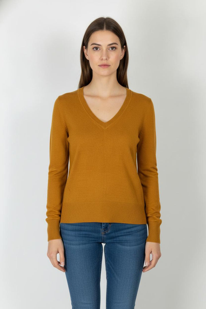 Pull Orange - Taille M/38 de la marque La Fée Maraboutée | PARAD106097 - Vendu par Paradigme - Image 1