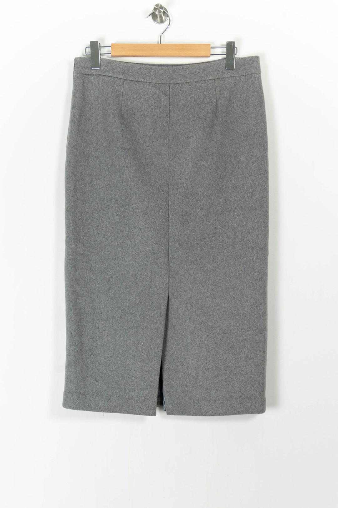 Jupe Droite Grise - Taille L/40 de la marque The Frankie Shop | PARAD106103 - Vendu par Paradigme - Image 4