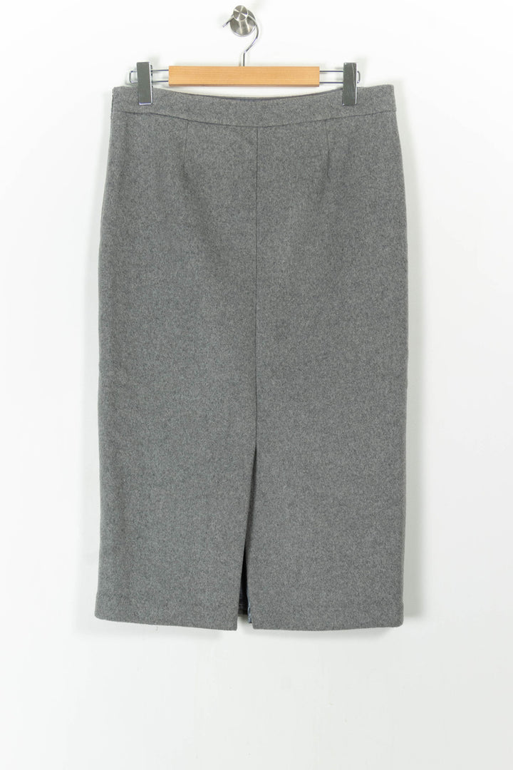 Jupe Droite Grise - Taille L/40 de la marque The Frankie Shop | PARAD106103 - Vendu par Paradigme - Image 4