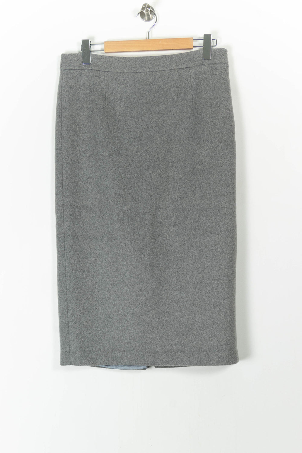 Jupe Droite Grise - Taille L/40 de la marque The Frankie Shop | PARAD106103 - Vendu par Paradigme - Image 2