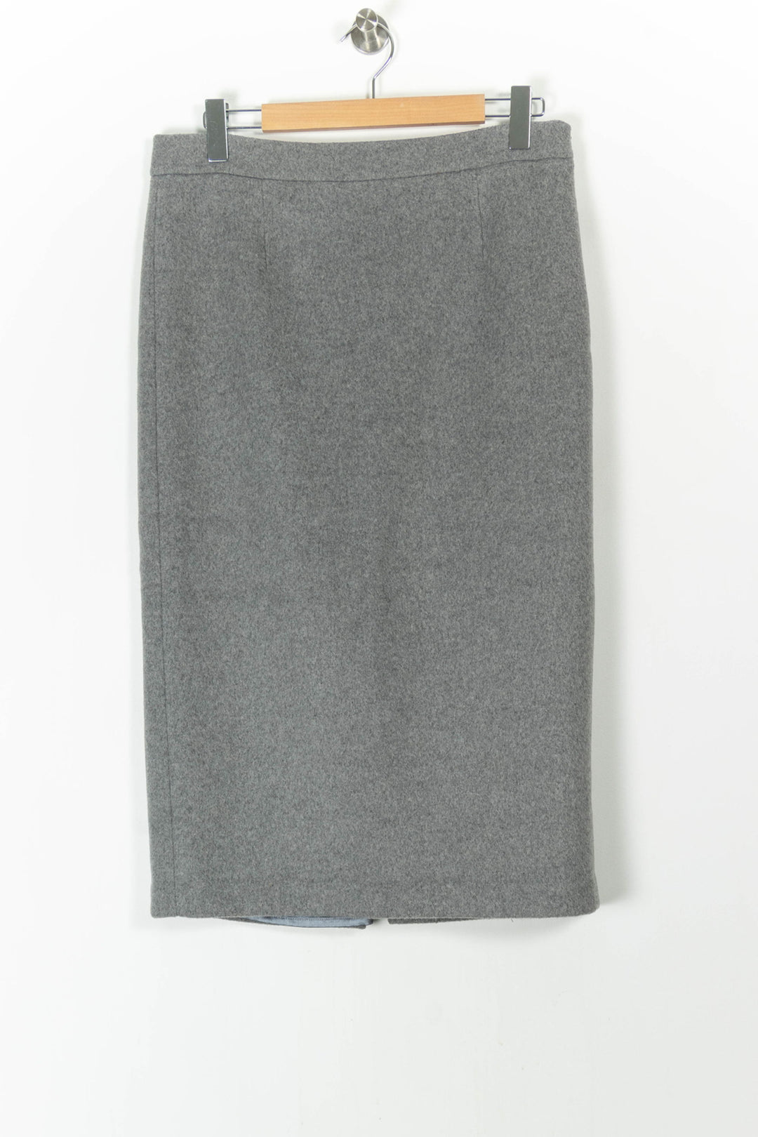 Jupe Droite Grise - Taille L/40 de la marque The Frankie Shop | PARAD106103 - Vendu par Paradigme - Image 2