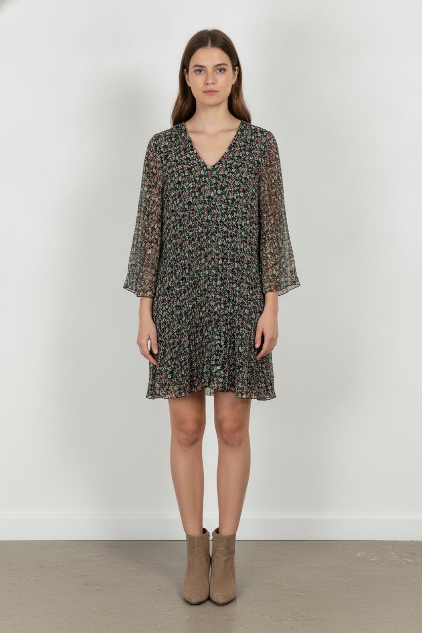 Robe Fleurie Multicolore - Taille XL/42 de la marque La Fée Maraboutée | PARAD106104 - Vendu par Paradigme - Image 1