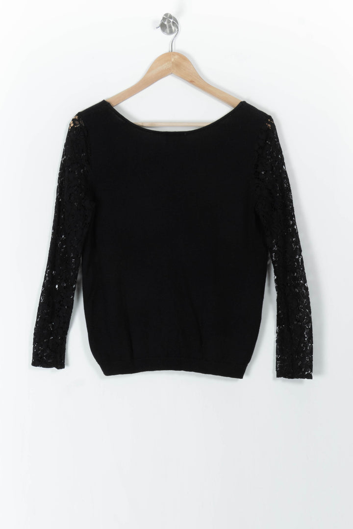 Cardigan Noir - Taille S/36 de la marque Sézane | PARAD106109 - Vendu par Paradigme - Image 4