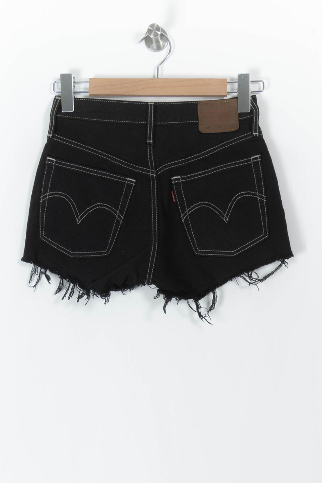 Short en Jean Noir - Taille XS/34 de la marque Levi's | PARAD106114 - Vendu par Paradigme - Image 4