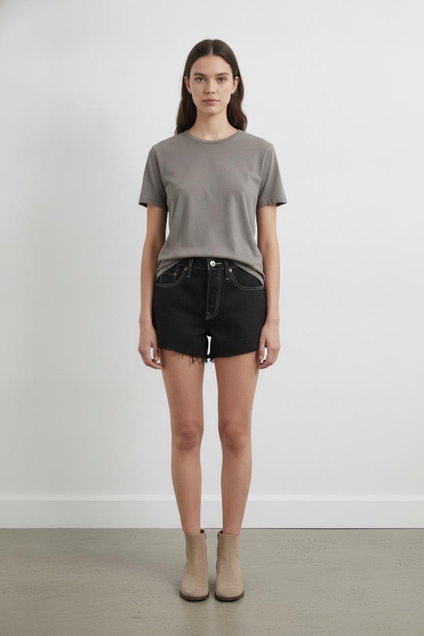 Short en Jean Noir - Taille XS/34 de la marque Levi's | PARAD106114 - Vendu par Paradigme - Image 1