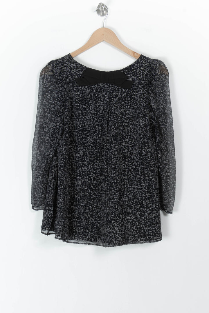 Blouse Noire et Blanche - Taille S/36 de la marque Claudie Pierlot | PARAD106117 - Vendu par Paradigme - Image 4