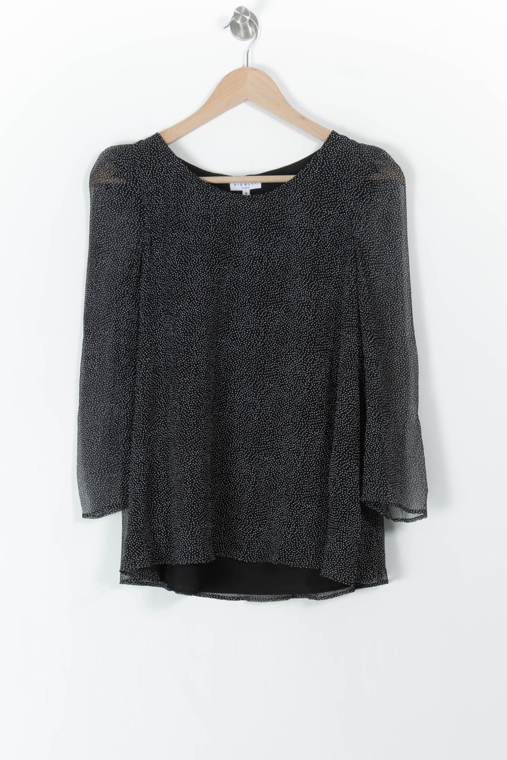 Blouse Noire et Blanche - Taille S/36 de la marque Claudie Pierlot | PARAD106117 - Vendu par Paradigme - Image 2