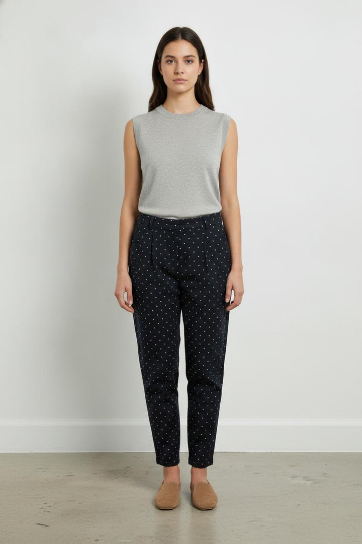 Pantalon Bleu à Pois Blancs - Taille S/36 de la marque Des petits hauts | PARAD106118 - Vendu par Paradigme - Image 1