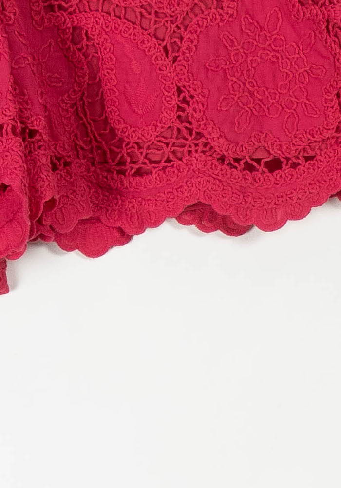 Short en Dentelle Rose - Taille XS/34 de la marque Sandro | PARAD106127 - Vendu par Paradigme - Image 3
