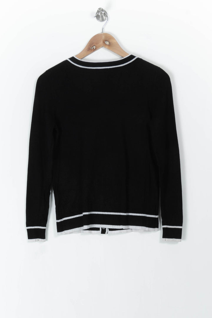 Cardigan Noir et Blanc - Taille S/36 de la marque Maison 123 | PARAD106128 - Vendu par Paradigme - Image 4