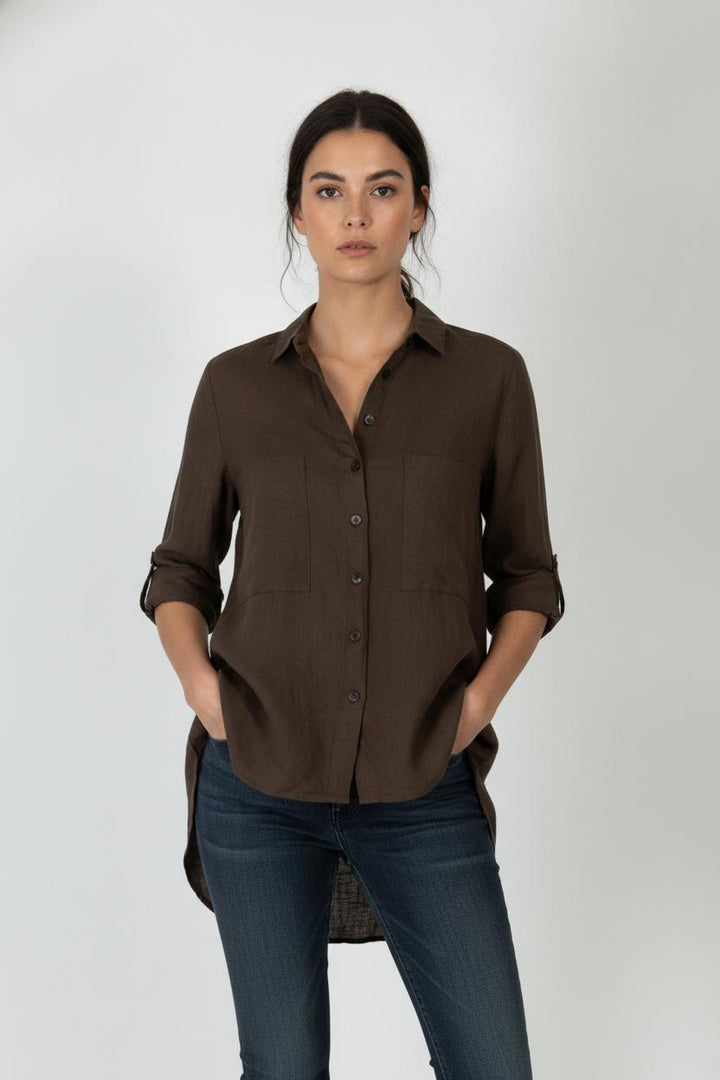 Chemise Marron - Taille S/36 de la marque Humility | PARAD106129 - Vendu par Paradigme - Image 1